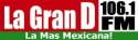 La Gran D 106 1 Kpze Fm Carlsbad New Mexico logo