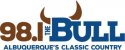 Albuquerque's Classic Country 98.1 The Bull logo